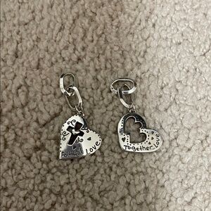 Silver Heart Charm charms